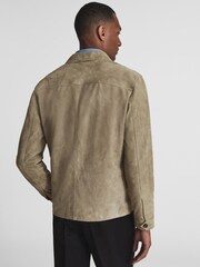 Reiss Sage Spark Suede Overshirt - Image 2 of 6