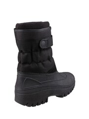 Cotswold Chase Touch Fastening And Zip Up Black Winter Boots - Image 2 of 4