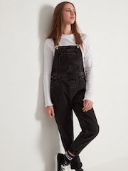 Kylie Teen Denim Black Dungarees - Image 1 of 6
