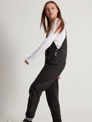 Kylie Teen Denim Black Dungarees - Image 3 of 6