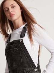 Kylie Teen Denim Black Dungarees - Image 5 of 6