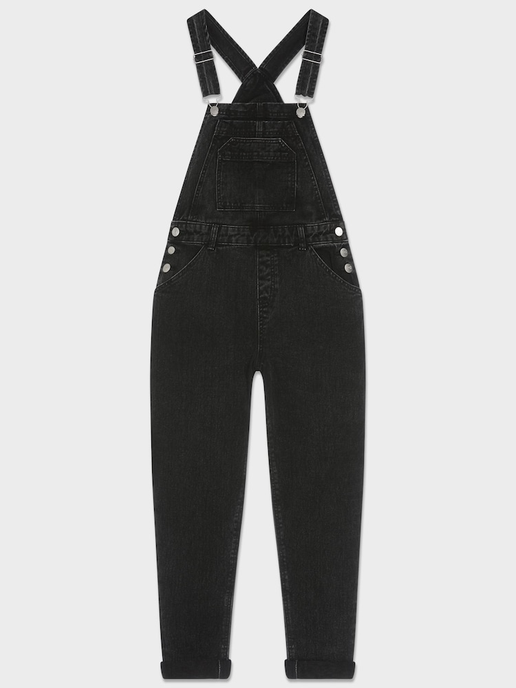 Kylie Teen Denim Black Dungarees - Image 6 of 6