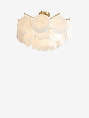 Brass Claremont 6 Light Flush Ceiling Light - Image 5 of 5
