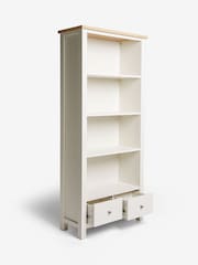 Cream Malvern Oak Effect Bookcase Shelf - Image 4 of 8