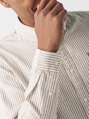 Stone Oxford Stripe Long Sleeve Shirt - Image 4 of 5