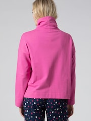 Mistral Pink Funnel Neck Sweat Top - Image 2 of 5
