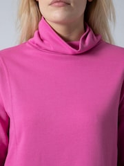 Mistral Pink Funnel Neck Sweat Top - Image 3 of 5