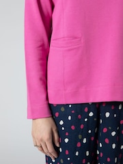 Mistral Pink Funnel Neck Sweat Top - Image 4 of 5