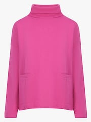 Mistral Pink Funnel Neck Sweat Top - Image 5 of 5
