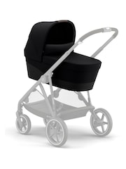 Cybex Black Gazelle S Single/Double Pram Carrycot - Deep Black - Image 3 of 8