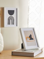 Set of 2 White Parker Picture Frames - Image 1 of 8
