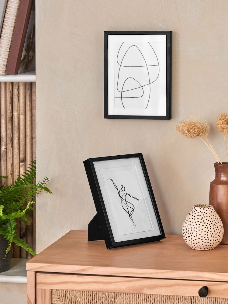 Set of 2 Black Parker Picture Frames - Image 1 of 8