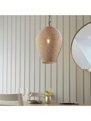 Gallery Home Silver Paula Ceiling Light Pendant - Image 1 of 7