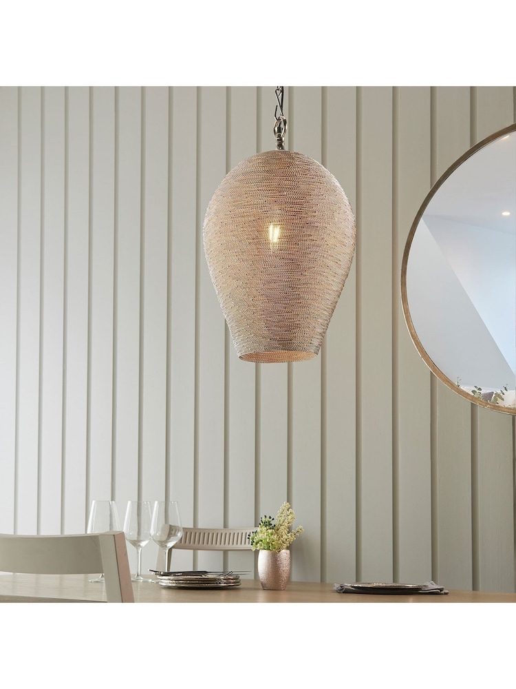 Gallery Home Silver Paula Ceiling Light Pendant - Image 1 of 7