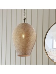 Gallery Home Silver Paula Ceiling Light Pendant - Image 4 of 7