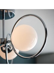 Gallery Home Silver Ola 3 Bulb Ceiling Light - Image 5 of 6