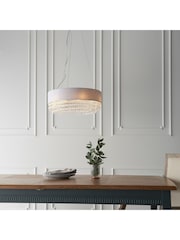 Gallery Home Silver Melanie 6 Bulb Ceiling Light Pendant - Image 1 of 7