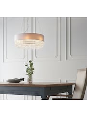 Gallery Home Silver Melanie 6 Bulb Ceiling Light Pendant - Image 2 of 7