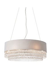 Gallery Home Silver Melanie 6 Bulb Ceiling Light Pendant - Image 7 of 7
