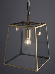 Gallery Home Antique Brass Hemp Ceiling Light Pendant - Image 1 of 8
