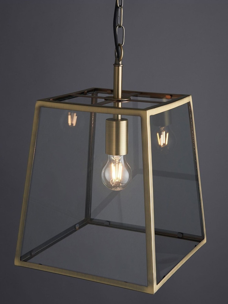 Gallery Home Antique Brass Hemp Ceiling Light Pendant - Image 1 of 8