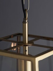 Gallery Home Antique Brass Hemp Ceiling Light Pendant - Image 3 of 8