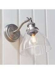 Gallery Home Brushed Silver Pierre Wall Light - Image 1 of 8