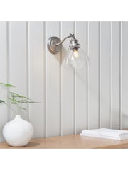 Gallery Home Brushed Silver Pierre Wall Light - Image 4 of 8