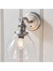 Gallery Home Brushed Silver Pierre Wall Light - Image 6 of 8