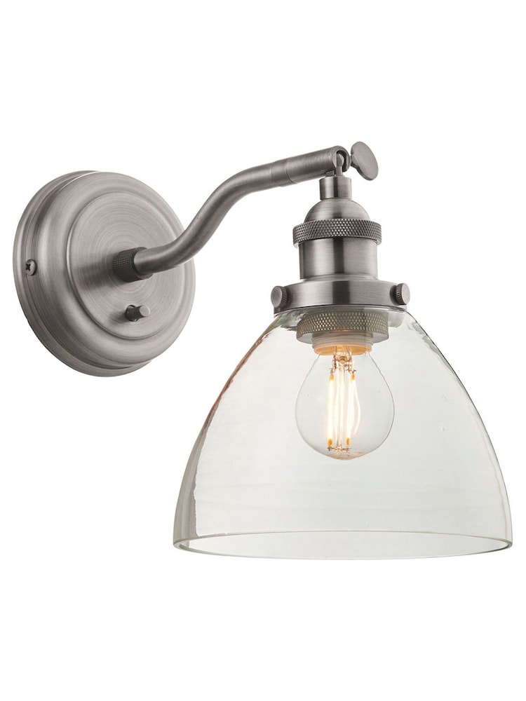 Gallery Home Brushed Silver Pierre Wall Light - Image 8 of 8