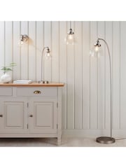 Gallery Home Brushed Silver Pierre Floor Lamp - Image 1 of 8