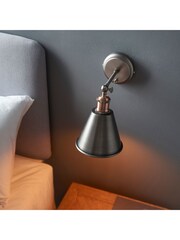 Gallery Home Silver Hamilton Wall Light - Image 4 of 9