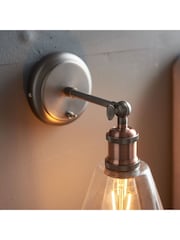 Gallery Home Hamilton Clear Shade Wall Light - Image 3 of 7