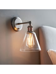 Gallery Home Hamilton Clear Shade Wall Light - Image 4 of 7