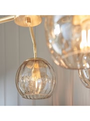 Gallery Home Gold 5 Light Chandelier Dilan Ceiling Light - Image 4 of 7