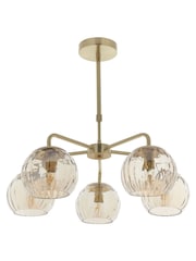 Gallery Home Gold 5 Light Chandelier Dilan Ceiling Light - Image 7 of 7