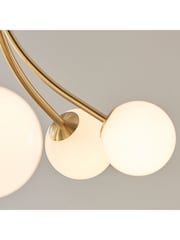 Gallery Home Gold Orlando 6 Bulb Ceiling Light Pendant - Image 3 of 6