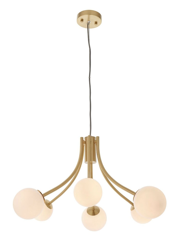 Gallery Home Gold Orlando 6 Bulb Ceiling Light Pendant - Image 6 of 6 Gallery Home Gold Orlando 6 Bulb Ceiling Light Pendant - Image 6 of 6
