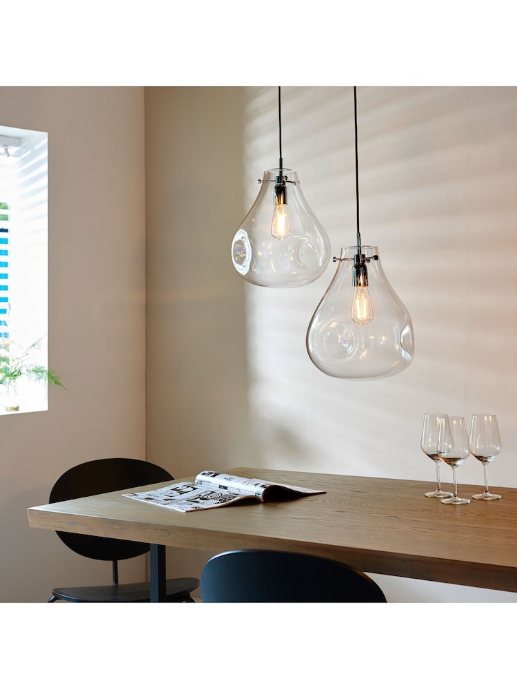 Gallery Home Silver Ellen Ceiling Light Pendant - Image 2 of 3
