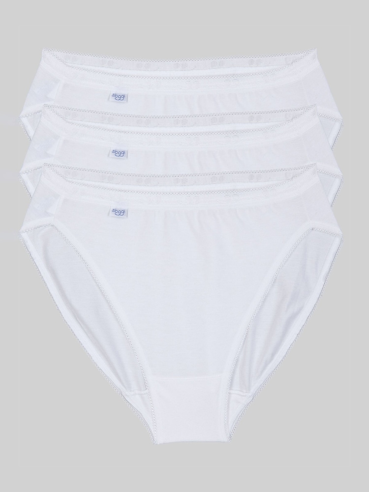 Blanco - Pack de 3 braguitas grandes Basic+ de Sloggi - Imagen 6 de 6