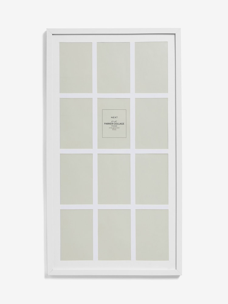 White Parker 12 Aperture Collage Picture Frame - Image 2 of 4