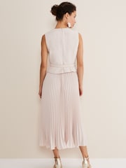 Phase Eight Pink Hetty Pleated Dress - Image 2 of 6