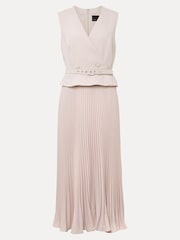 Phase Eight Pink Hetty Pleated Dress - Image 6 of 6