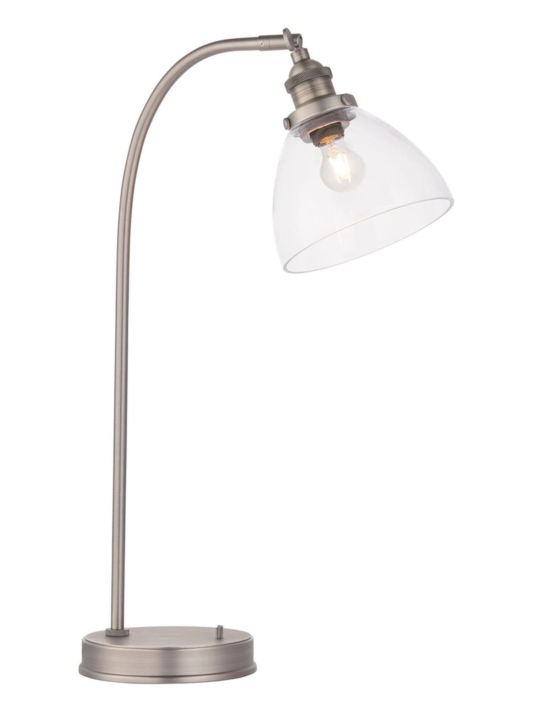 Gallery Home Brushed Silver Pierre Table Lamp - Image 2 of 3
