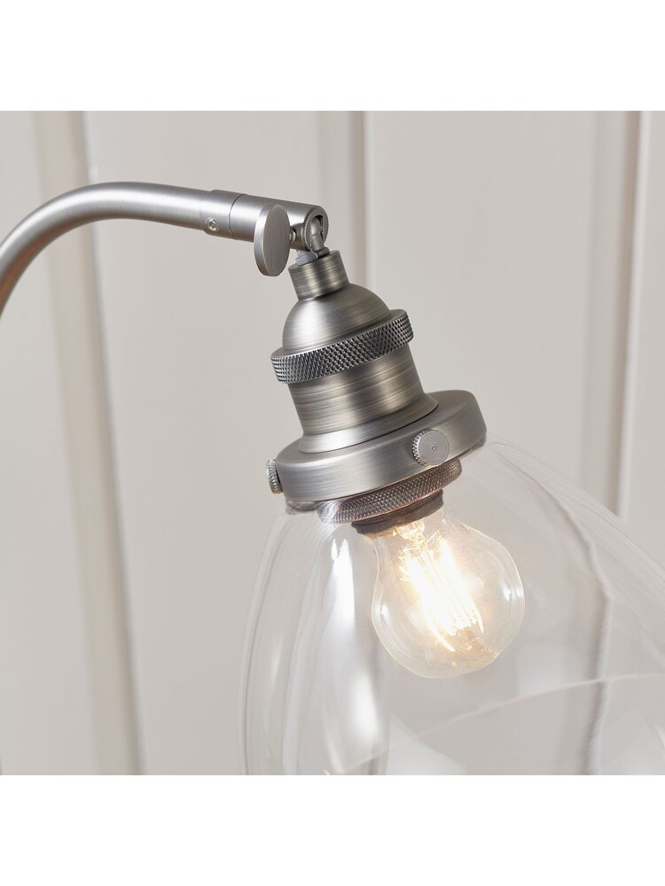 Gallery Home Brushed Silver Pierre Table Lamp - Image 3 of 3