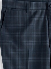 Bleu - Pantalon élégant à carreaux - Image 8 of 9