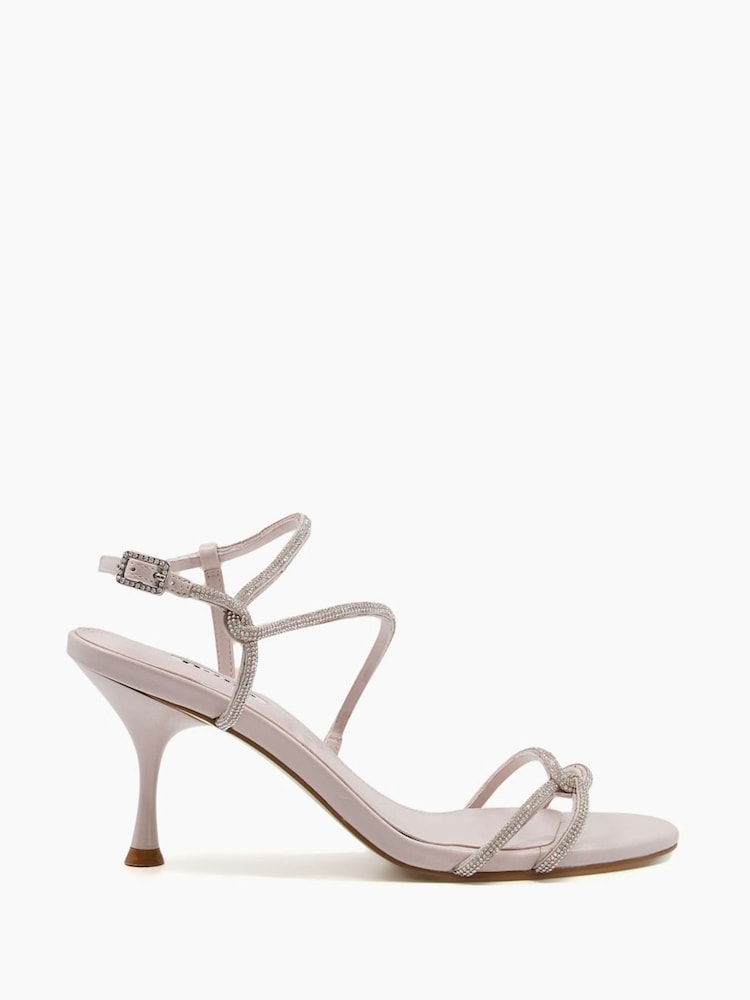 Dune London Blush Pink Majesty's Strappy Barely There Sandals - Image 1 of 4