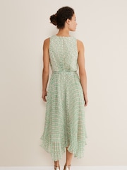 Phase Eight Green Vanya Pleated Sunray Dress - Image 2 of 6
