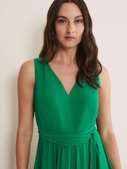 Phase Eight Green Breesha Dress - Image 5 of 7