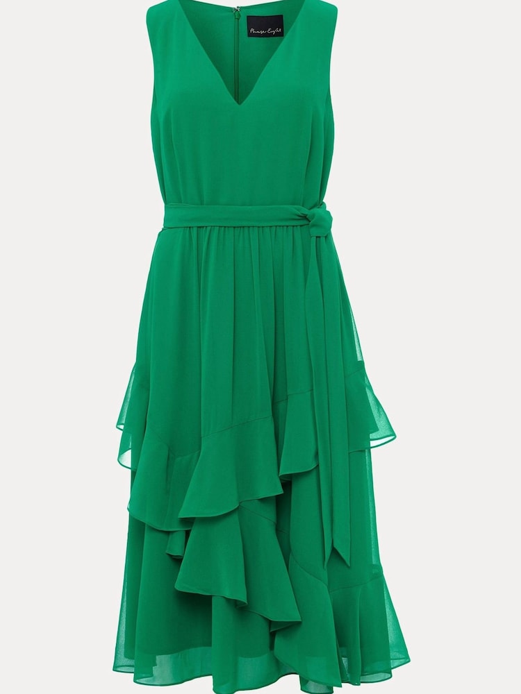 Phase Eight Green Breesha Dress - Image 7 of 7